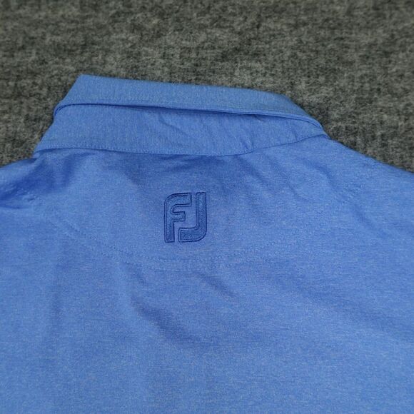 Footjoy Shirt‎ Mens Large Blue Polo Golf Performance Stretch The Hideout Adult - Picture 5 of 9